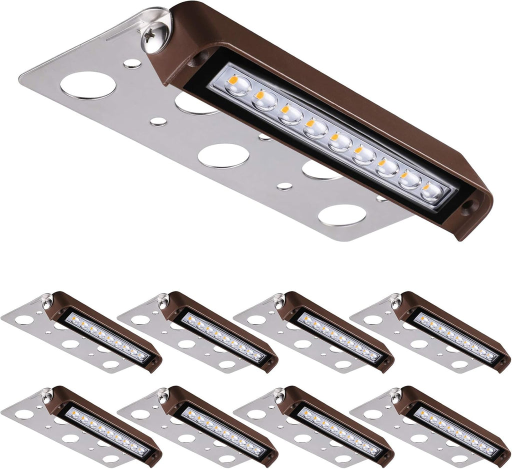 8-Pack 7 Inch 4.5W LED Hardscape Lighting, 2700K Soft White K8890