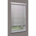 Cordless Faux Wood Blind, White, 66x22w x 32 K3985
