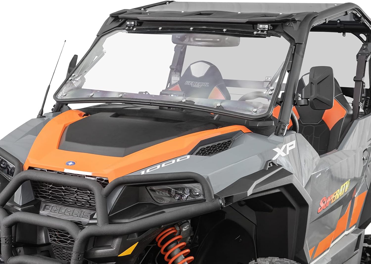 3-in-1 Flip Windshield 1/4 Thick Polycarbonate P268950