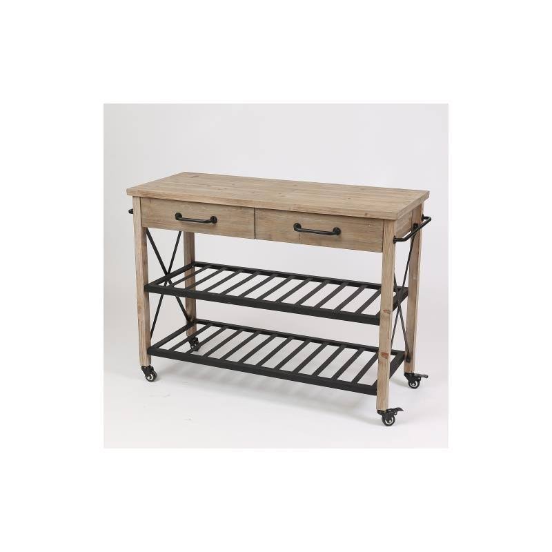 2-Drawer Kitchen Cart in Natural T2920