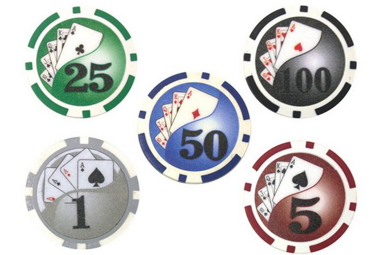 300 Piece Poker Chips in Aluminum Case F58775