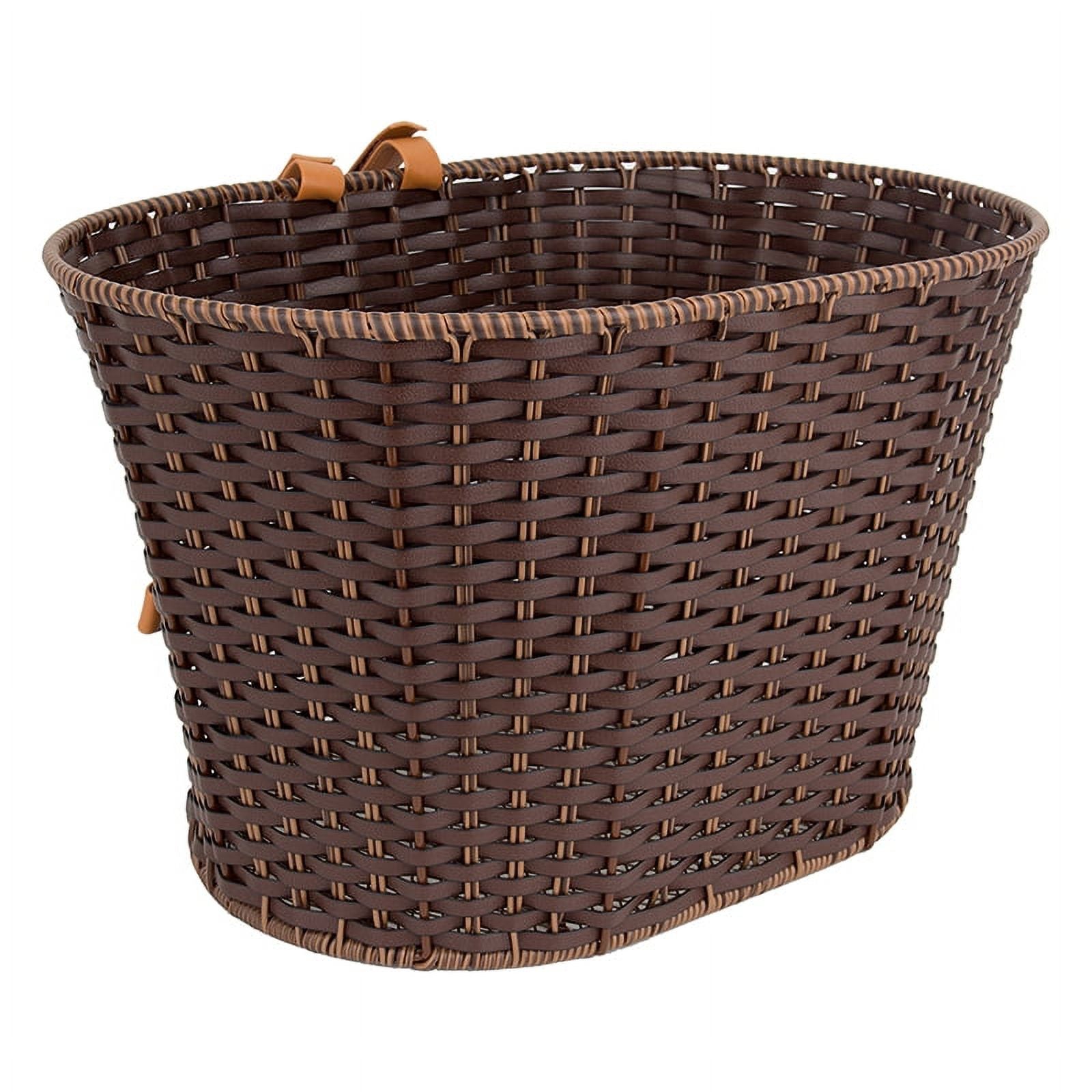 Mahogany Rattan Basket 15x11x9.5 N3846