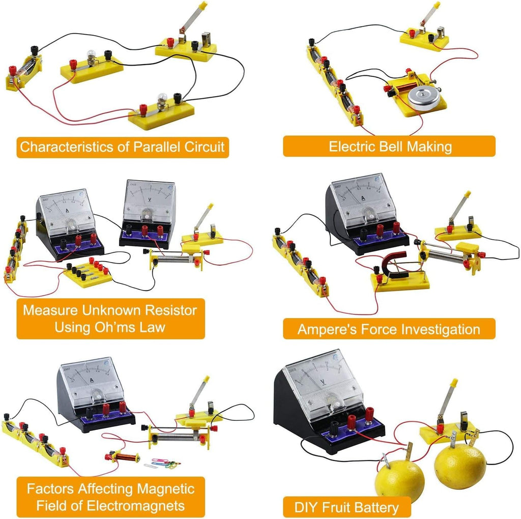 Electricity and Magnetism Experiment Kit for Kids Basic Circuit Learning Set V5975