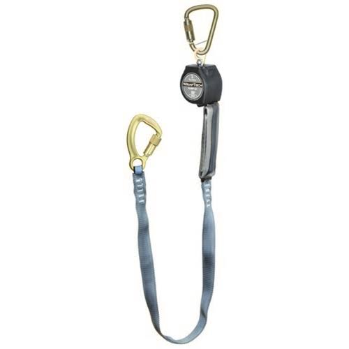 Compact Web SRL with Swivel Eye Steel Carabiner Captive Pin and 5K Tie-Back 9 Black P3121