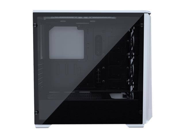 White Steel Tempered Glass ATX Mid Tower Computer Case B125