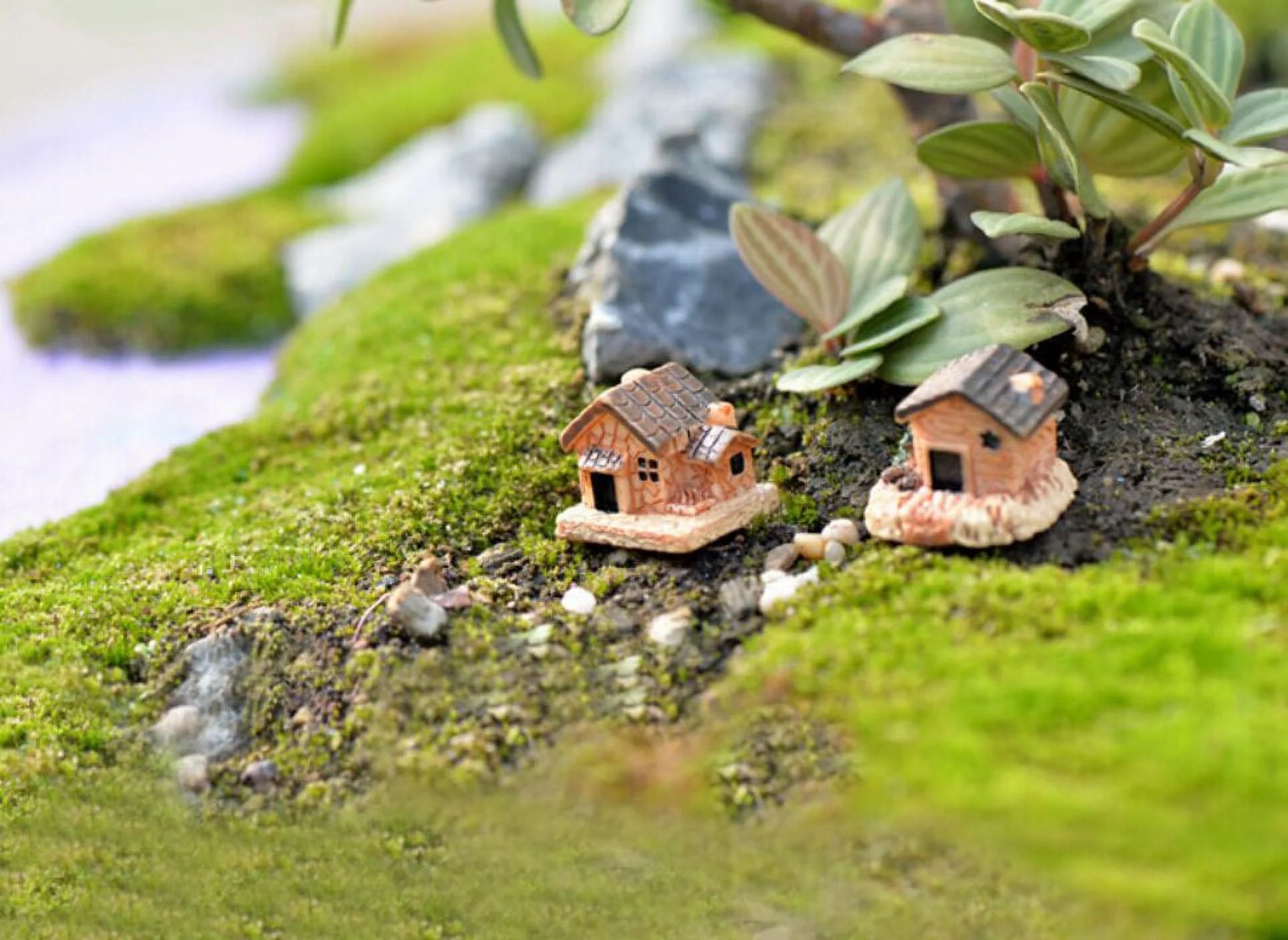 Dollhouse Decorations Stone Resin DIY Mini Garden Decor T317445