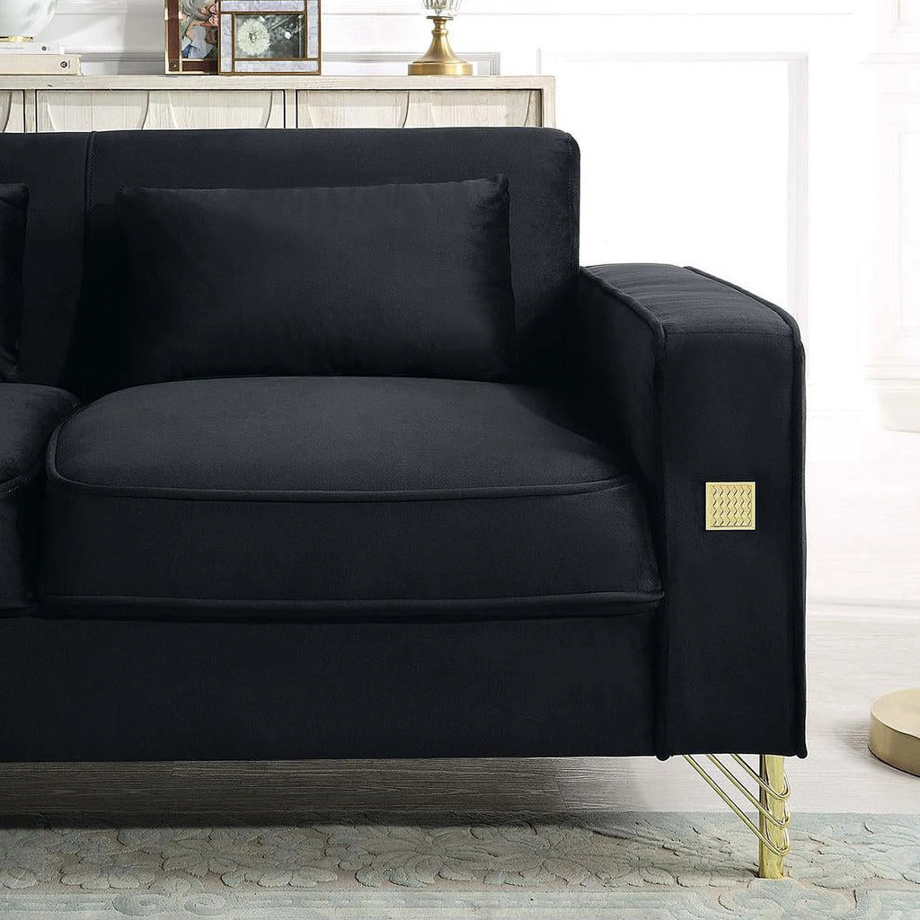Black Loveseat F474