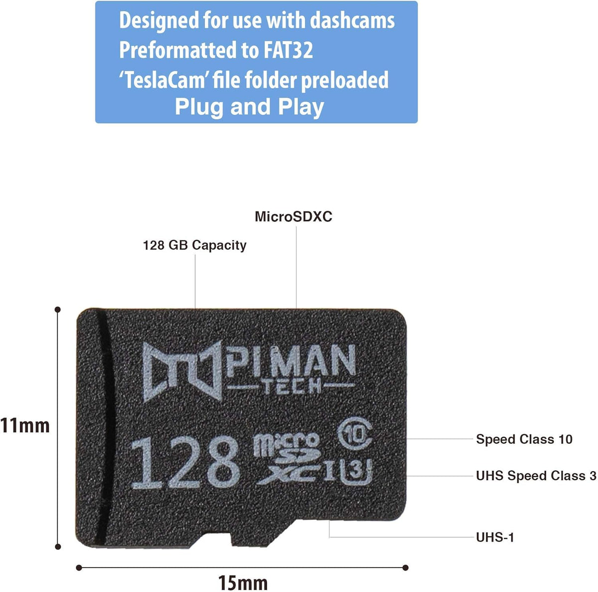 128 GB MicroSD Card and USB 3.0 Adapter, Pack of 2 F7776