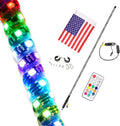 5FT RGB LED Whip Light Antenna Pack of 2 Q548760
