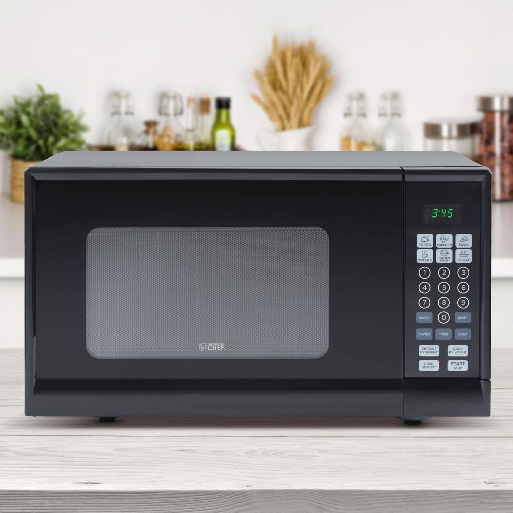 0.9 cu.ft. Black Microwave S383