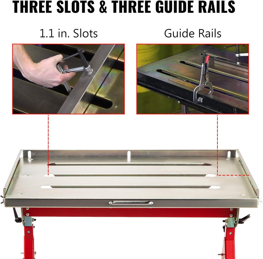 36'' x 20'' Steel Welding Table with Casters L25691