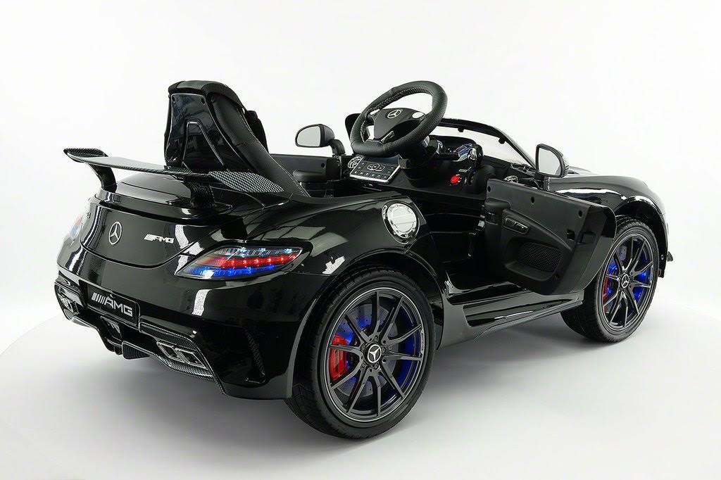 12V Battery Metallic Black Ride on Car F8556