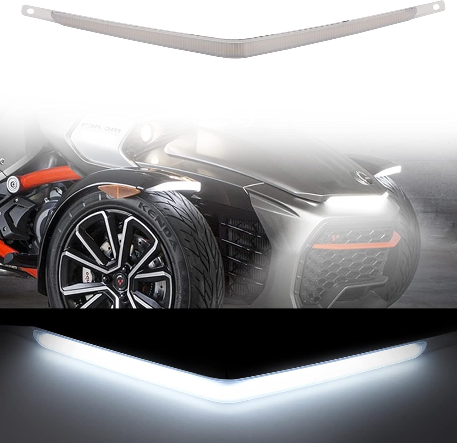 White LED Running Light Kit for Can-Am Spyder F3 J4780