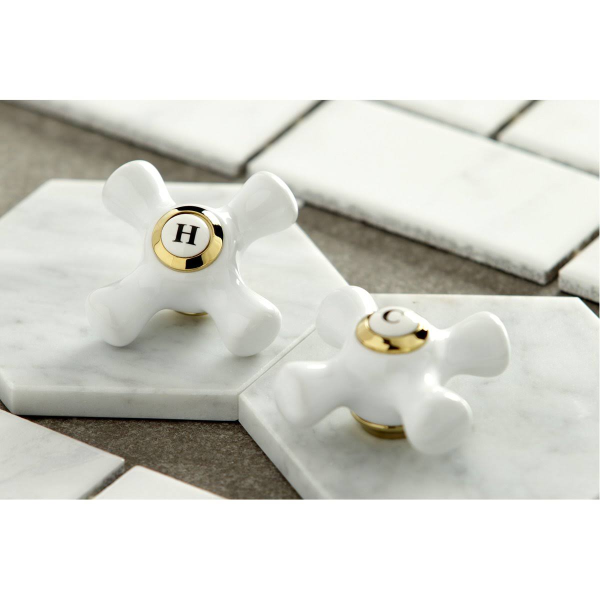 Oil Rubbed Bronze Widespread Kitchen Faucet with Brass Sprayer H4825