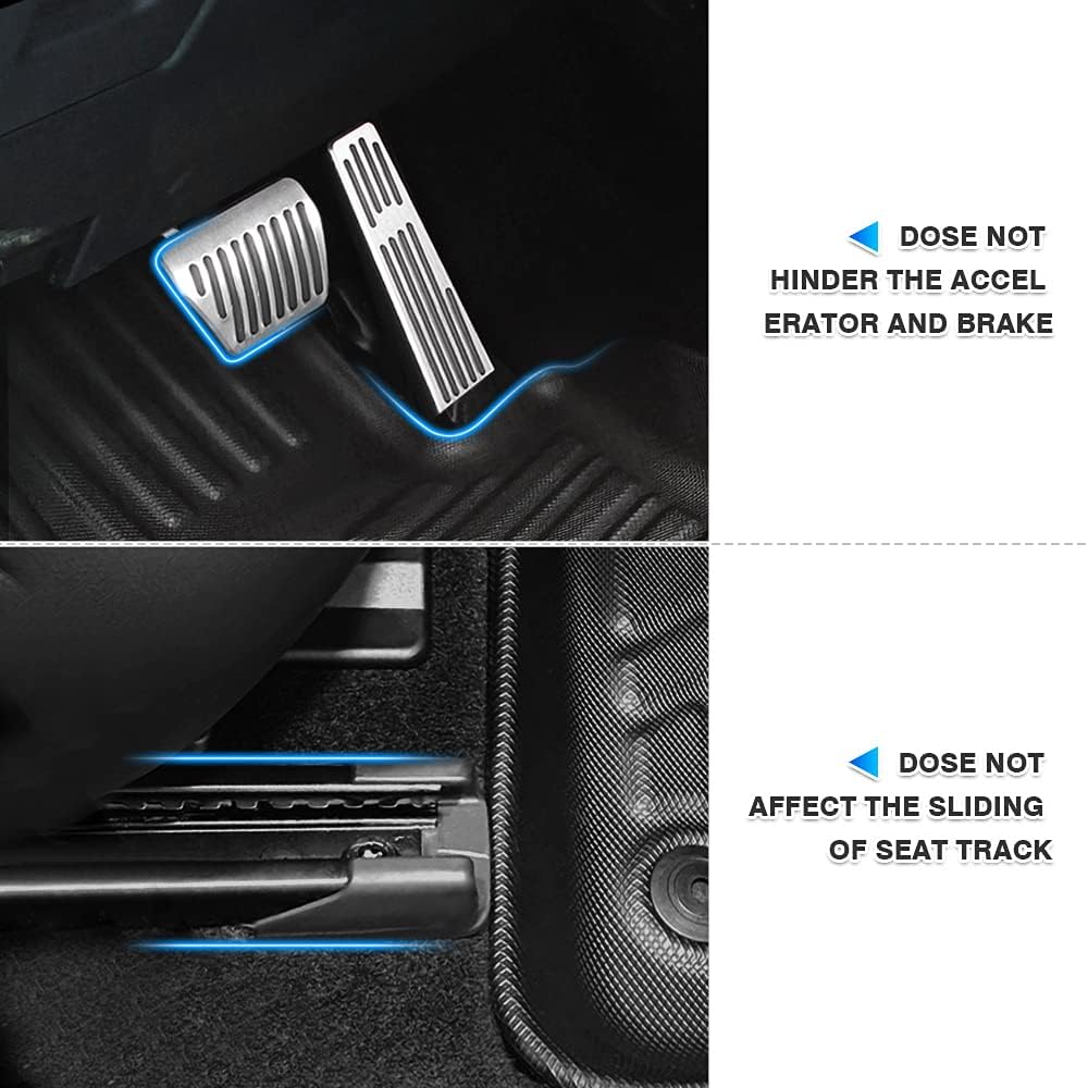 TPE All-Weather Floor Mat Liners Front & Rear Row Full Set X34837