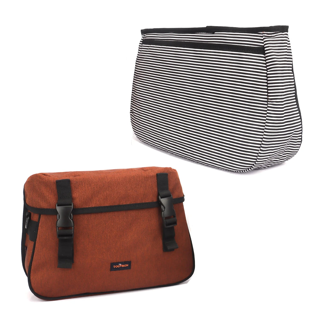 Nylon Double Bike Panniers Bicycle Rear Backseat Luggage Rack Motorcycle Tail Seat Bag O41931