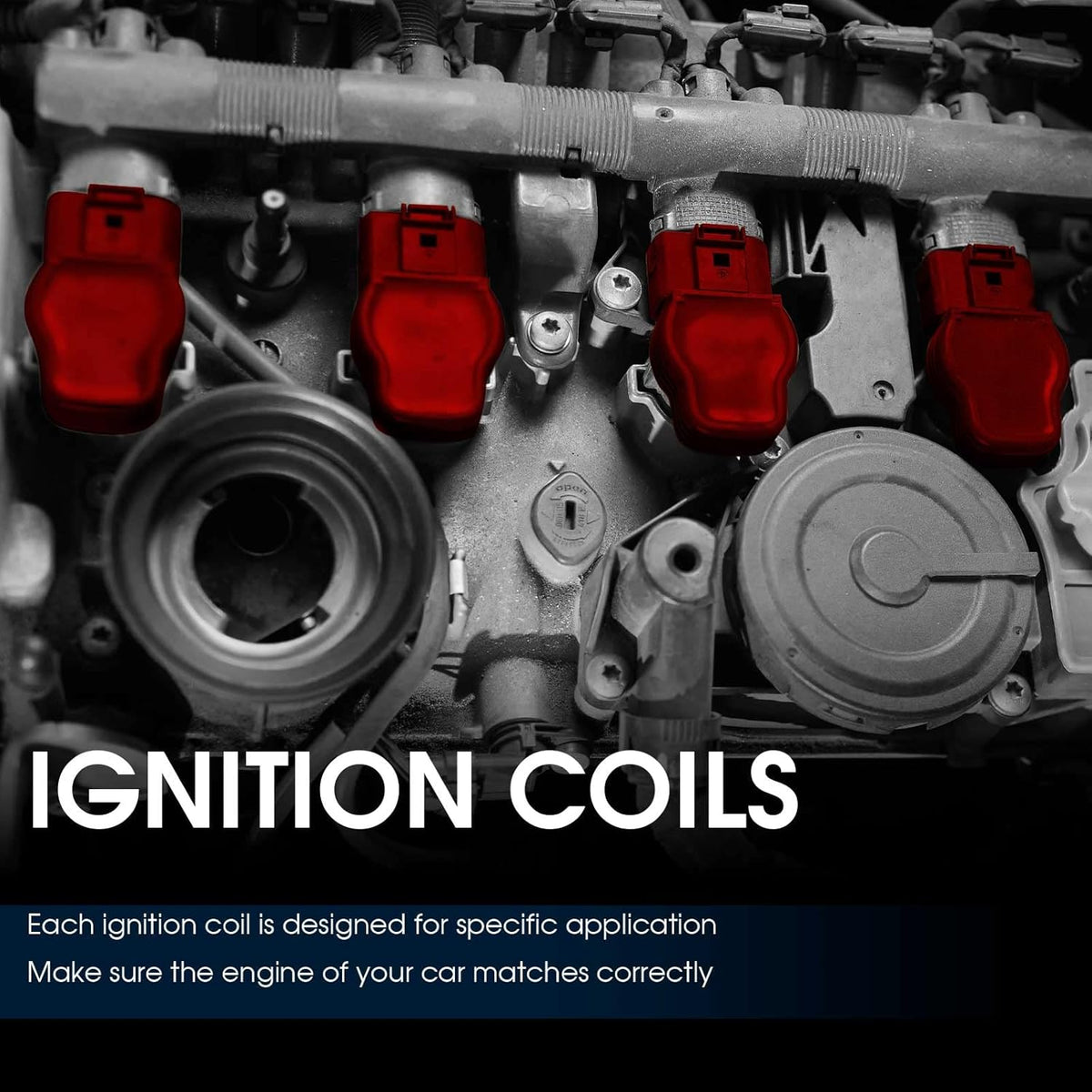 Set of 4 Ignition Coils for Toyota Corolla Matrix Celica MR2 Spyder Pontiac Vibe Chevrolet Prizm X275