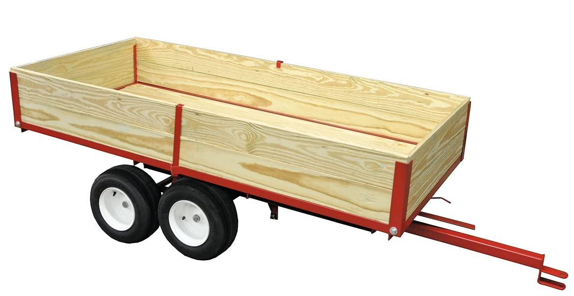 Lawn and Garden Trailer with Hand Operated Hydraulic Dump N938