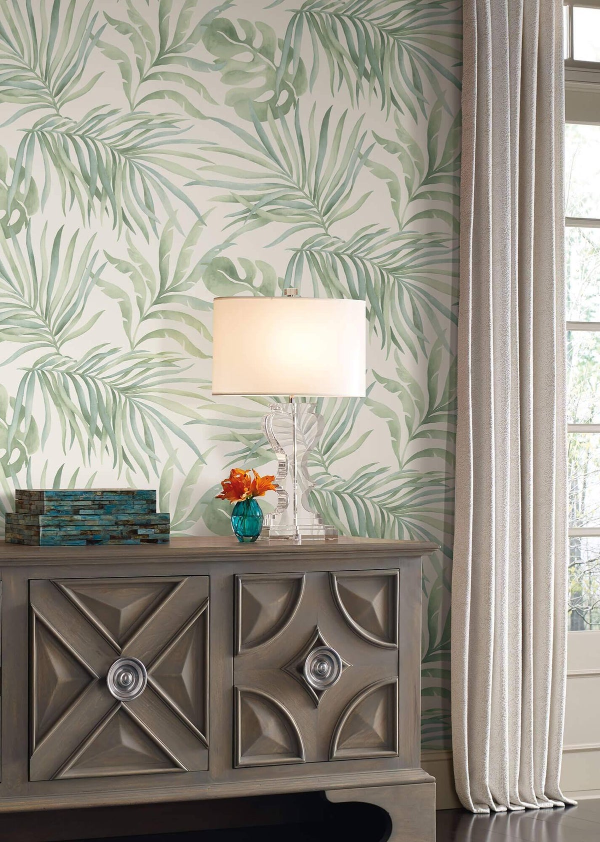 Light Green Wallpaper S767