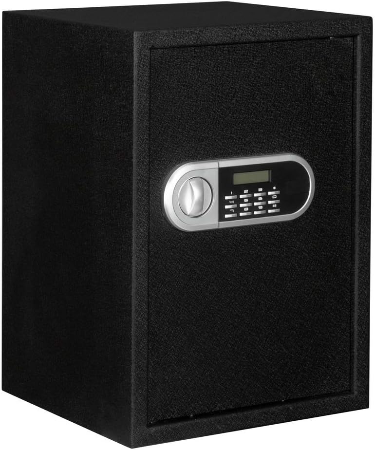 Large Steel Home Security Safe with Programmable Electronic Keypad, 1.8 Cubic Feet, Black N223957