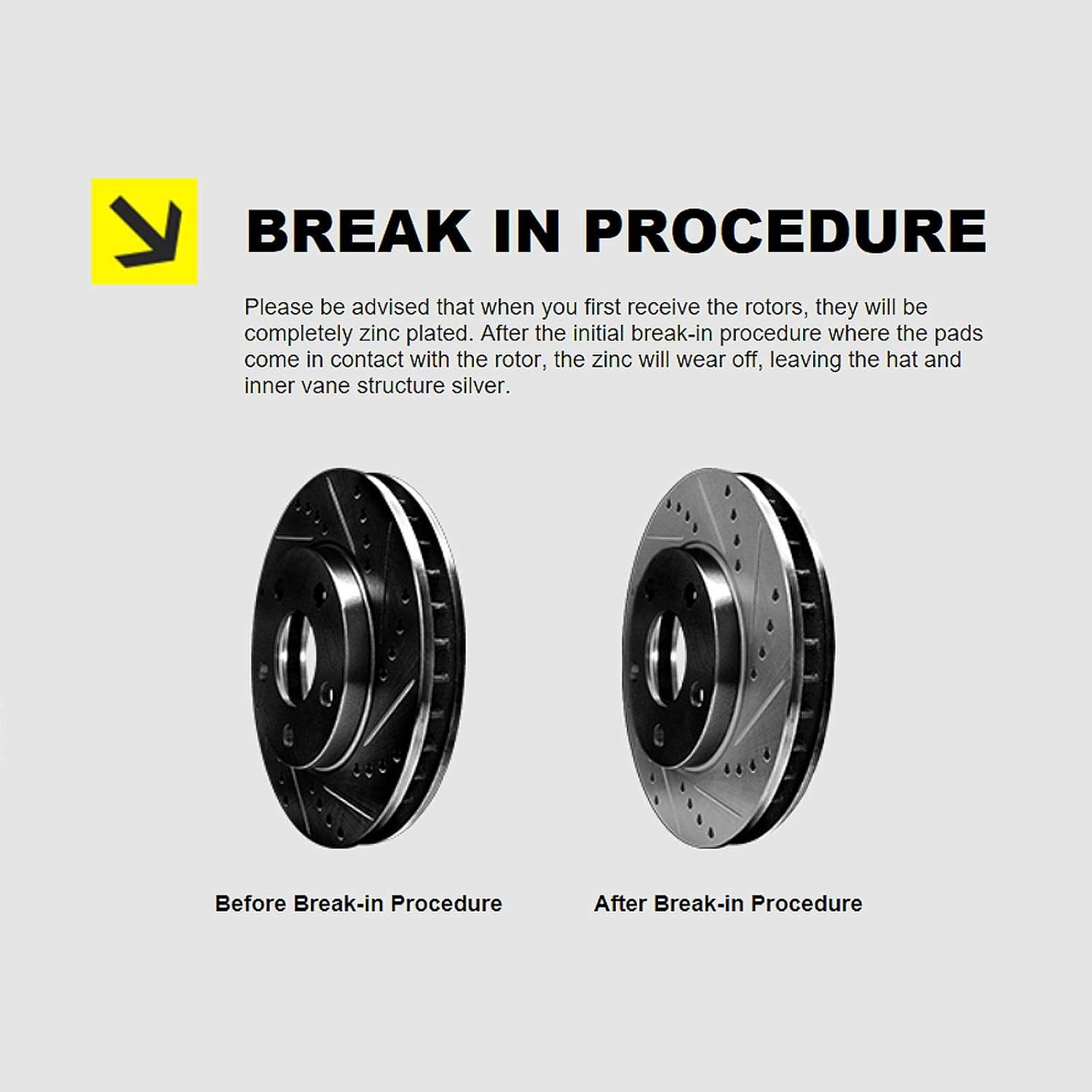 Black Drill/Slot Brake Rotors B4794