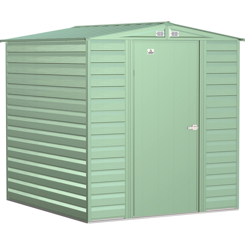 Steel Storage Shed 6x7 Sage Green Z1499