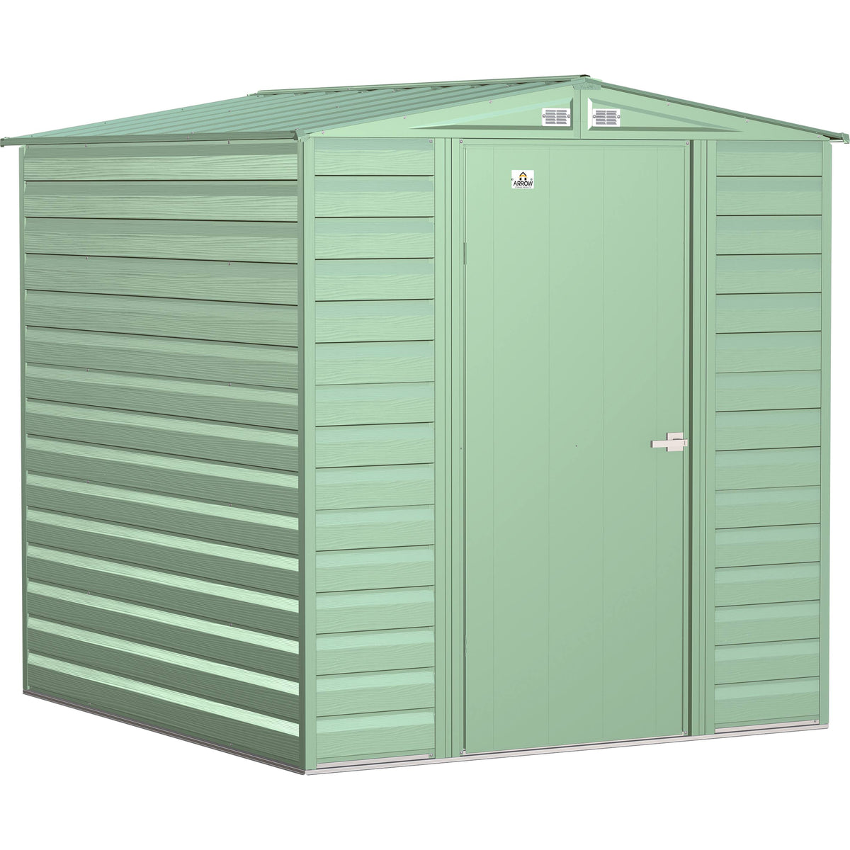 Steel Storage Shed 6x7 Sage Green Z1499
