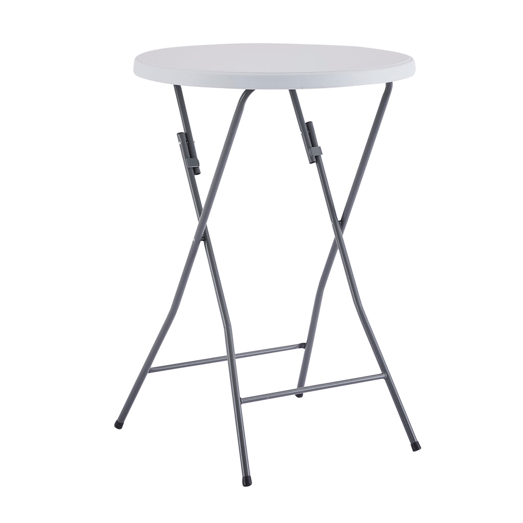 White Round Folding Resin Cocktail Table K7345