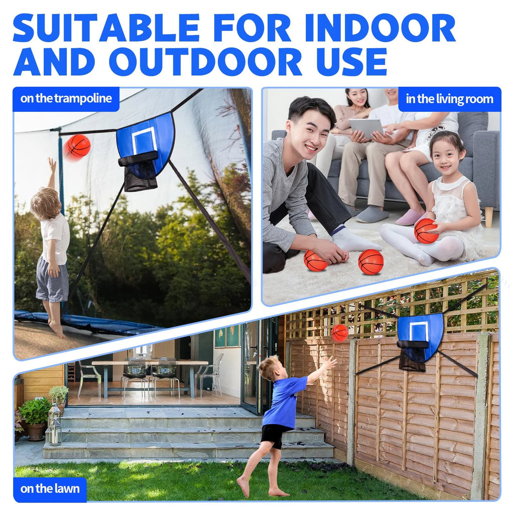 Basketball Hoop for Trampoline with Connection Ropes O52994