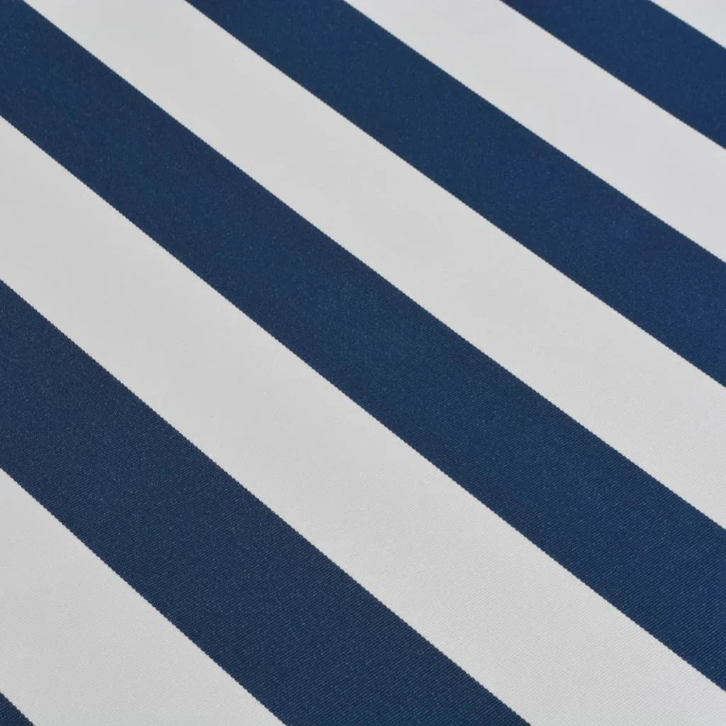Folding Awning Manual Operated 196.9" Blue/White Z73064