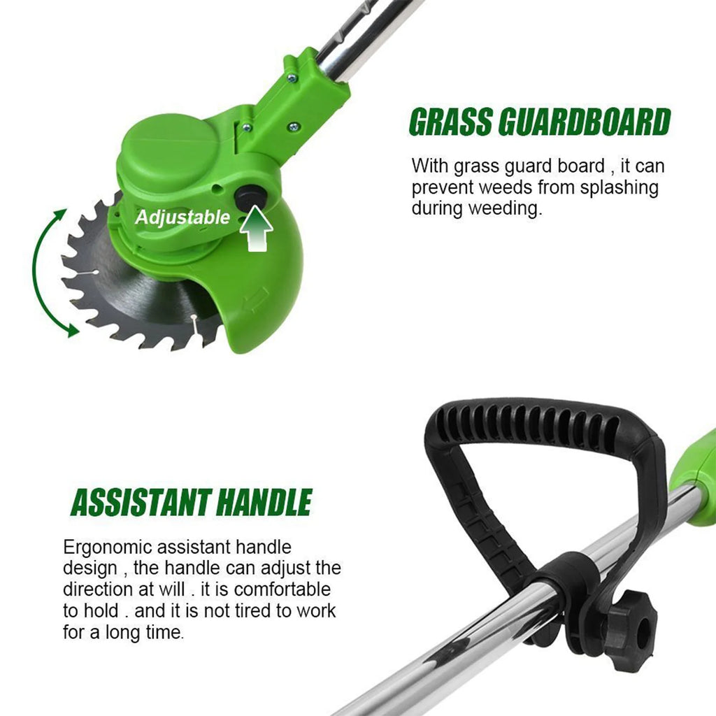 24V 650W Cordless Electric Lawn Mower Grass Trimmer Weed Eater C72112