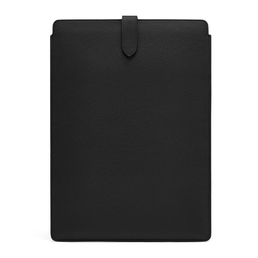Black Pebbled Leather Inch A928