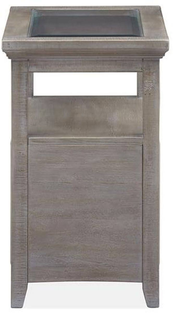 Dovetail Grey Chairside End Table U55245