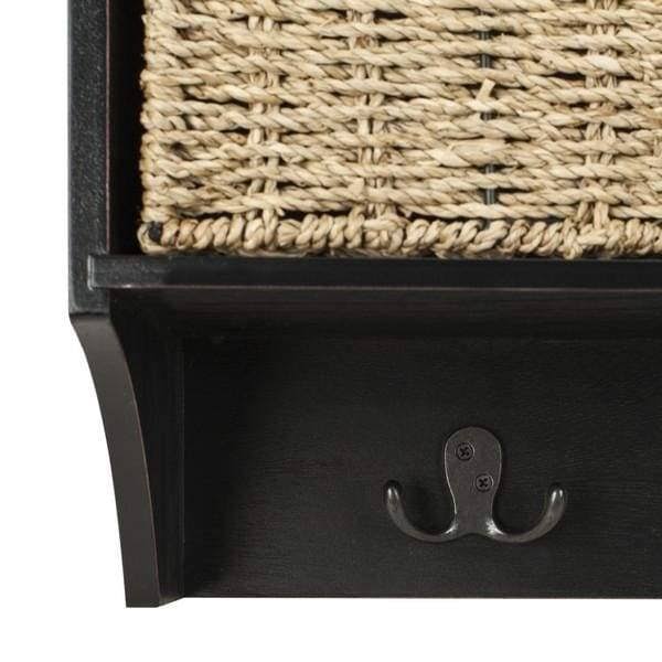 White Hanging 3 Basket Wall Rack E7056