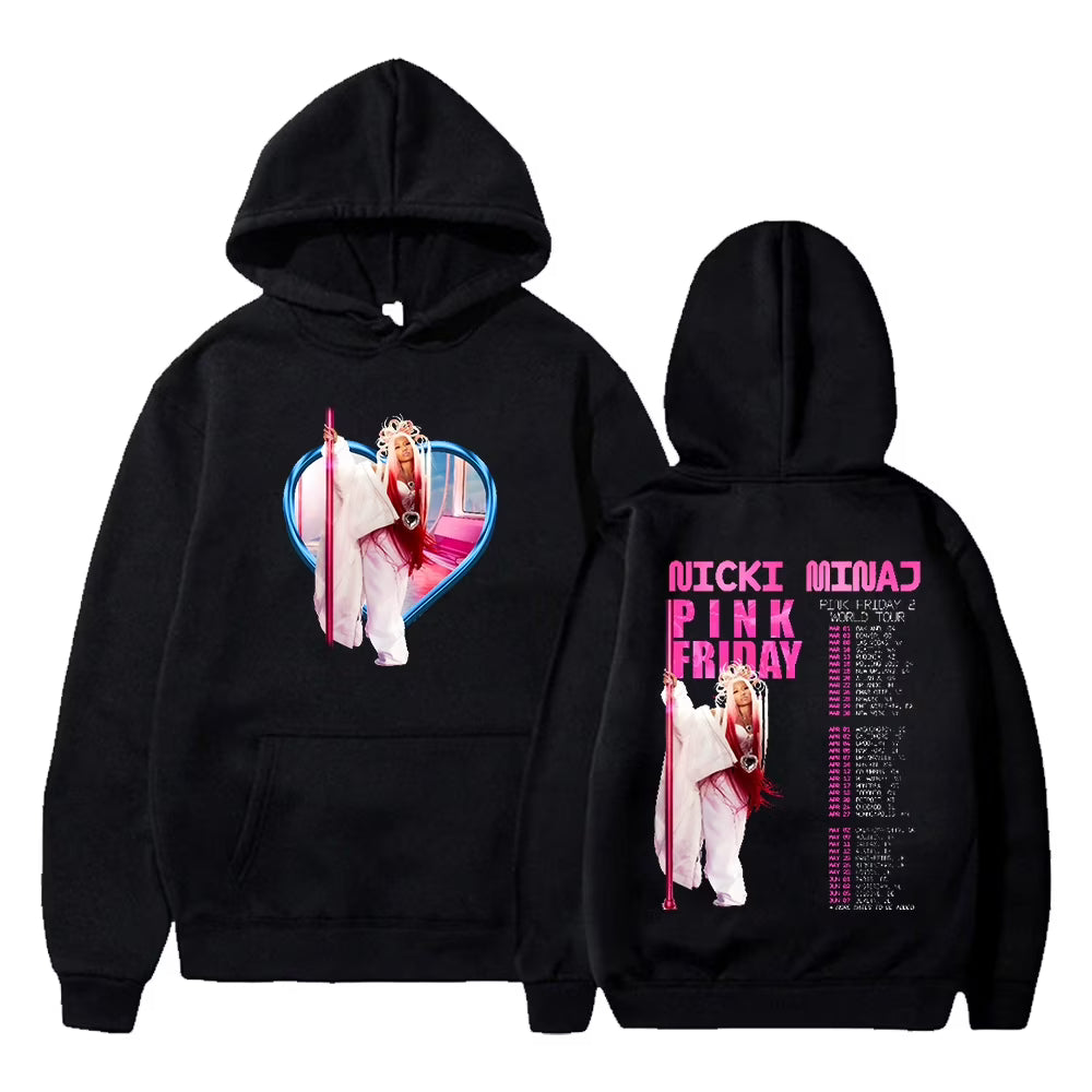Pink Friday 2 World Tour Long Sleeve Hooded Sweatshirt C880