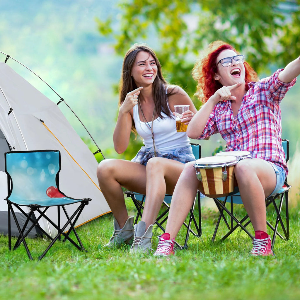 Blue Portable Camping Chair with Carry Bag S296