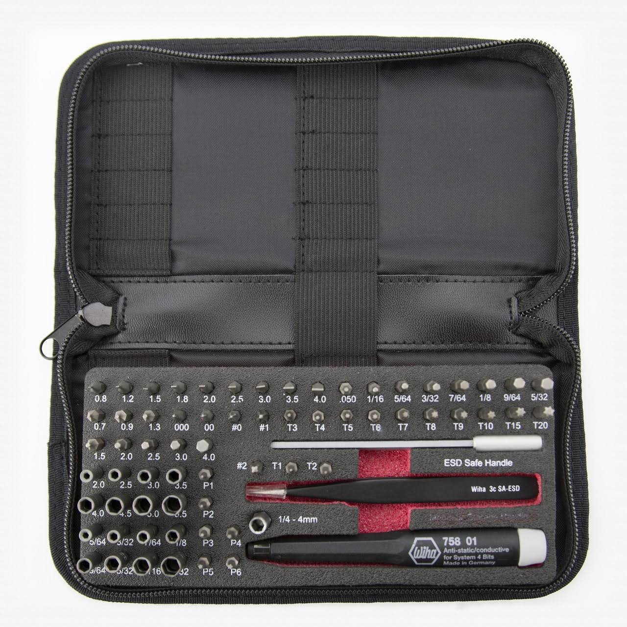 68 Piece ESD Safe Micro Bit Set with ESD Safe Tweezers H1893