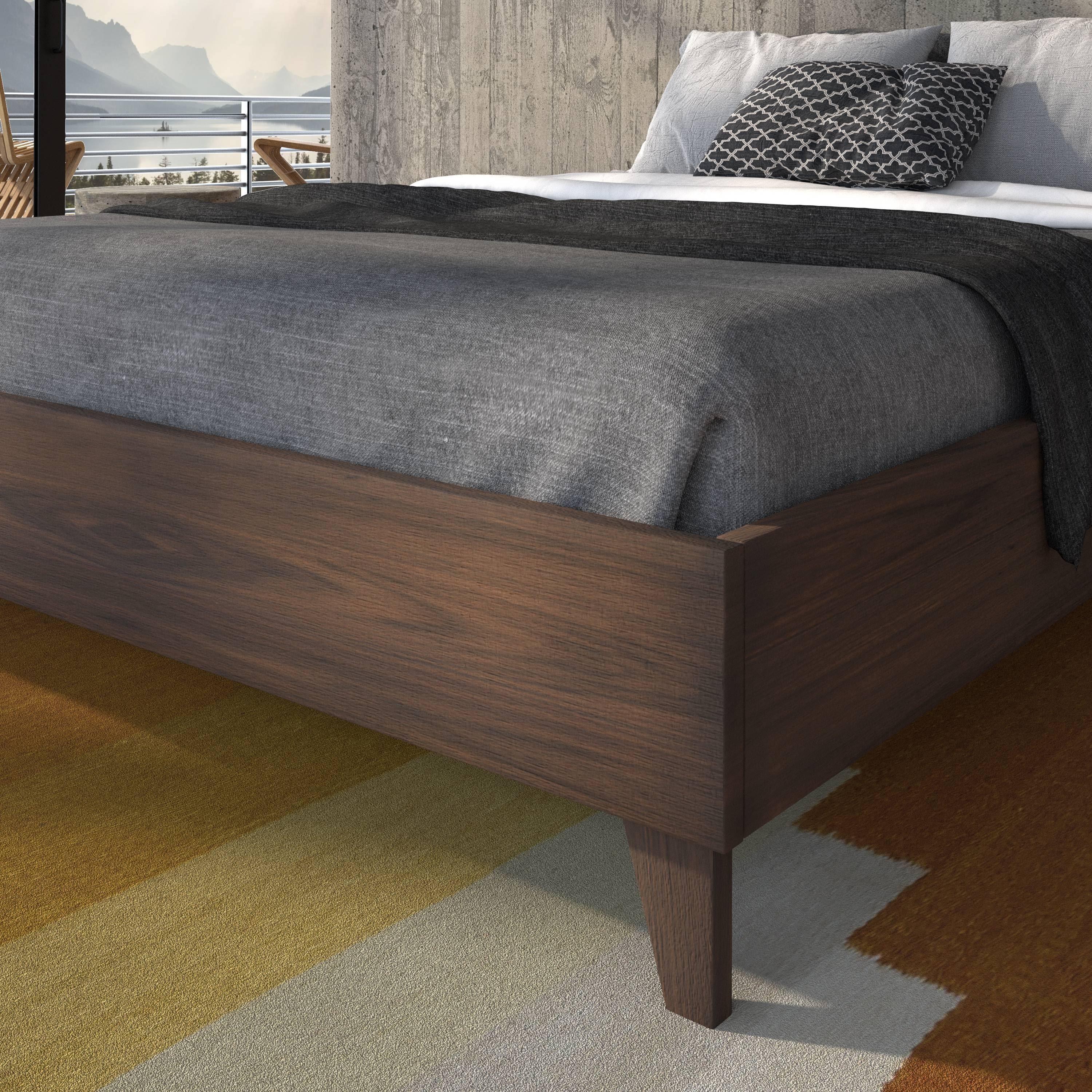 California King Solid Wood Platform Bed A45423