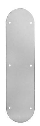 Satin Stainless Push Plate with Screw Holes C124775