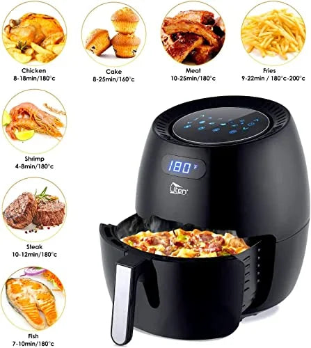 6.9QT 8 in 1 Non-Stick Air Fryer E8682