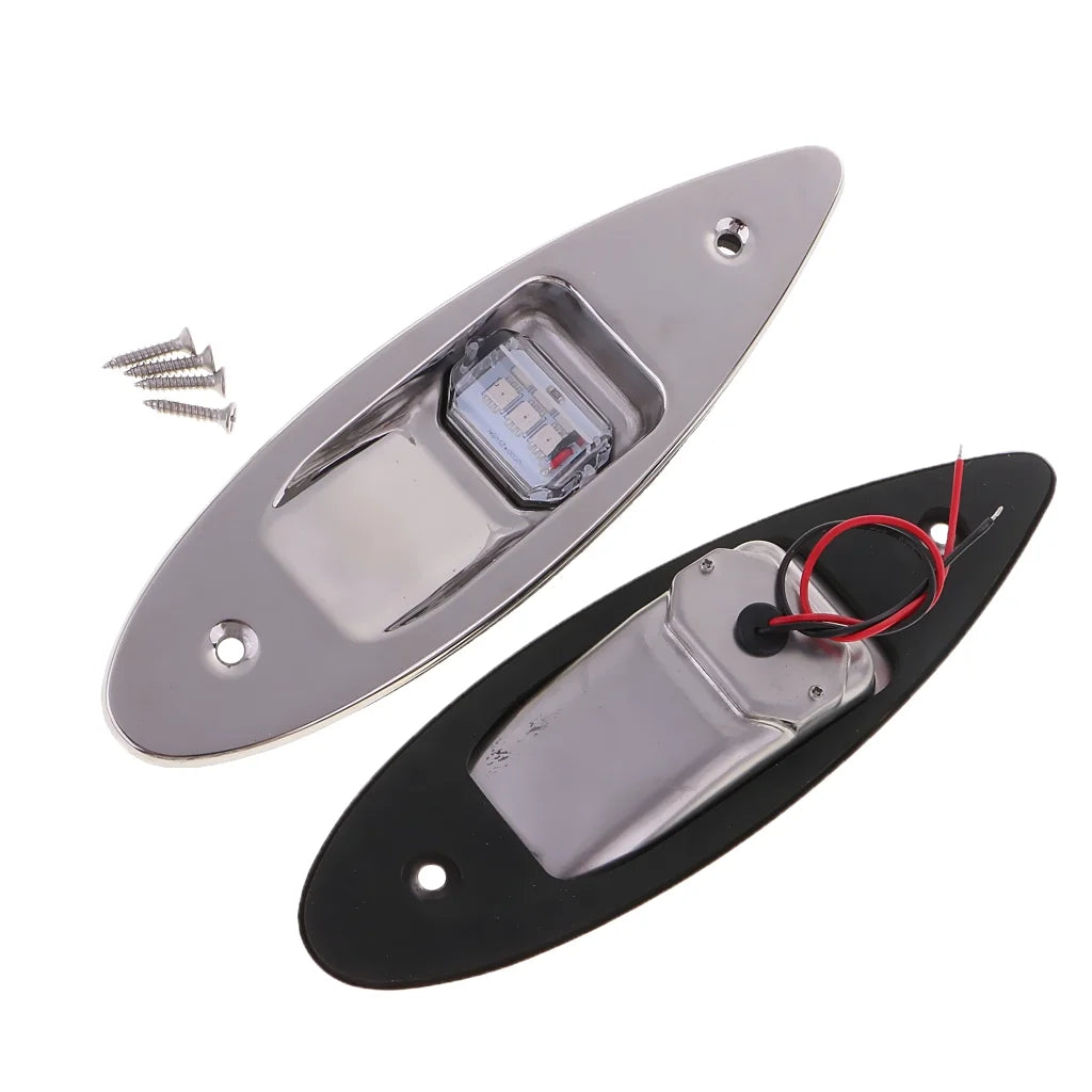 12V Stainless Steel Marine Boat Lights (Green & Red) E924