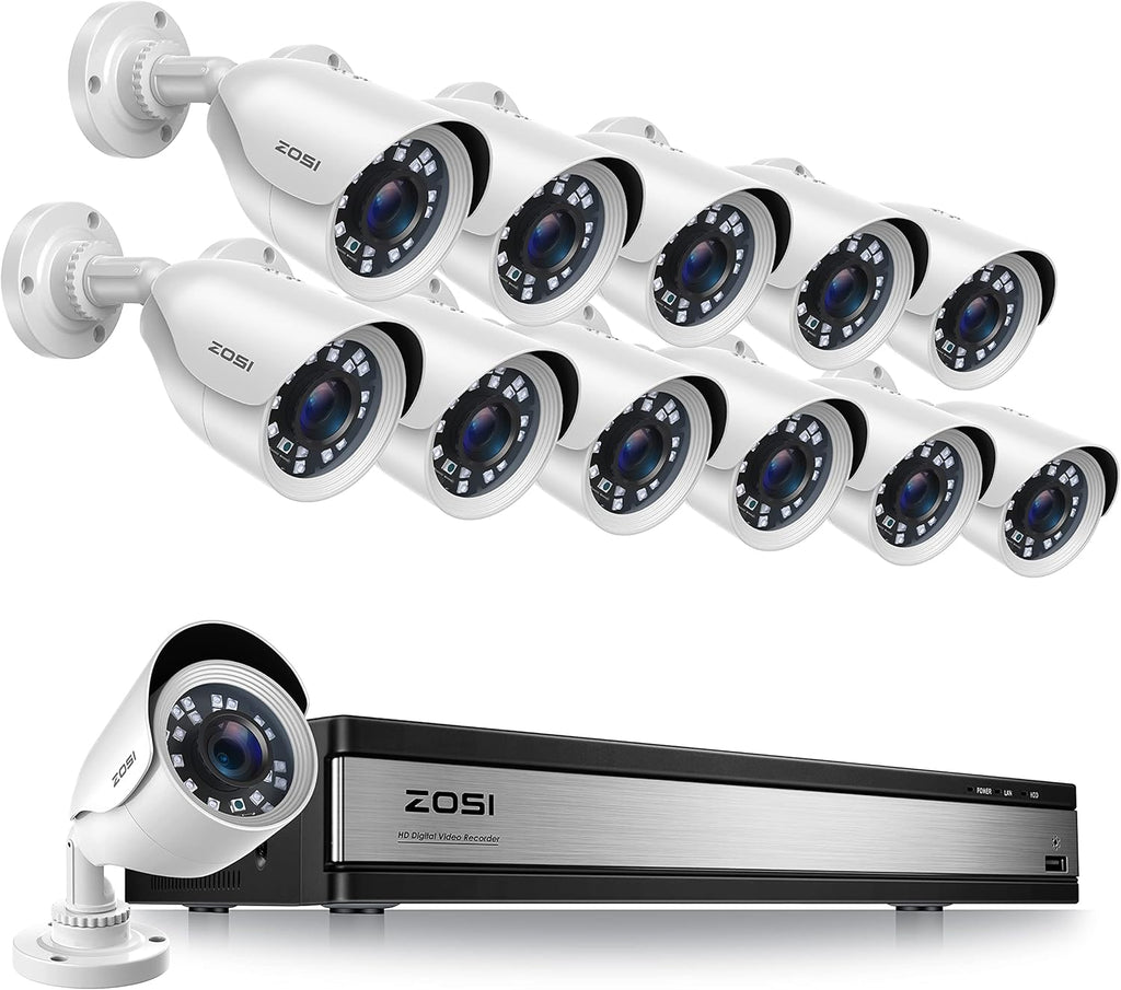 16 Channel 4TB Security Camera System with 12 x 1080p Outdoor Indoor Camera N63177