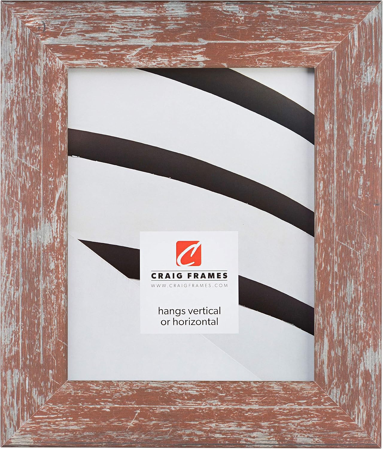 Faux Barnwood Picture Frame, Brown Oak, 16 x 24 Inch I220