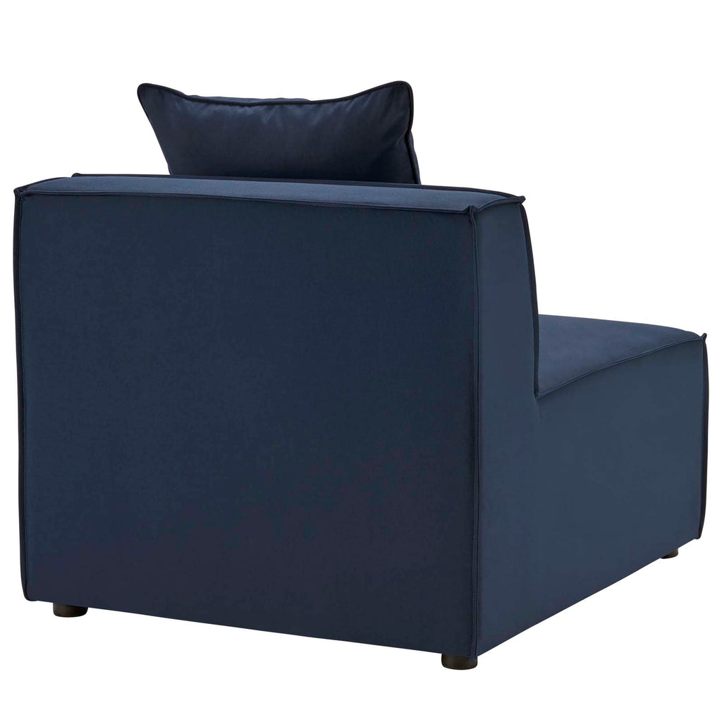 5-Piece Upholstered Sectional Sofa in Navy C550