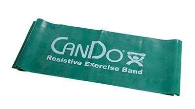 Low Powder Exercise Band - Box of 30, 5& Length - Set of 5 (Yellow - Black) E4440