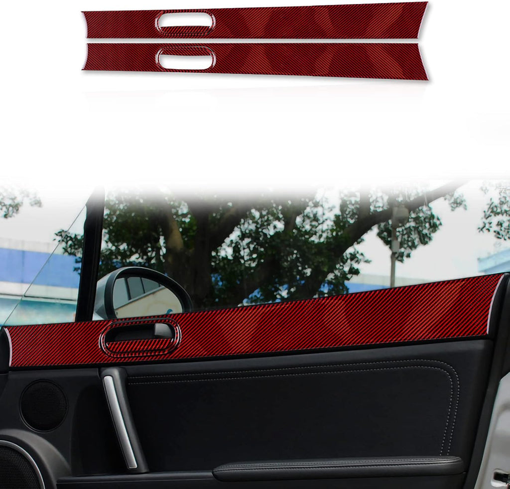 Carbon Fiber Car Inner Door Handle Frame Trim Sticker (Black) L54982