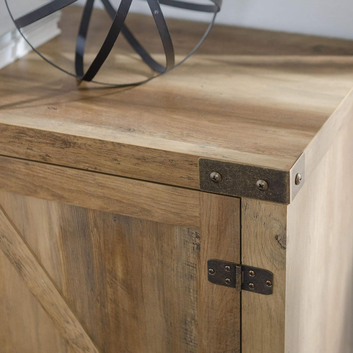 58 Inch Reclaimed Barnwood TV Stand Cabinet K62790