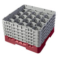 Full-Size Glass Rack with 20 Compartments and 5 Extenders Z669