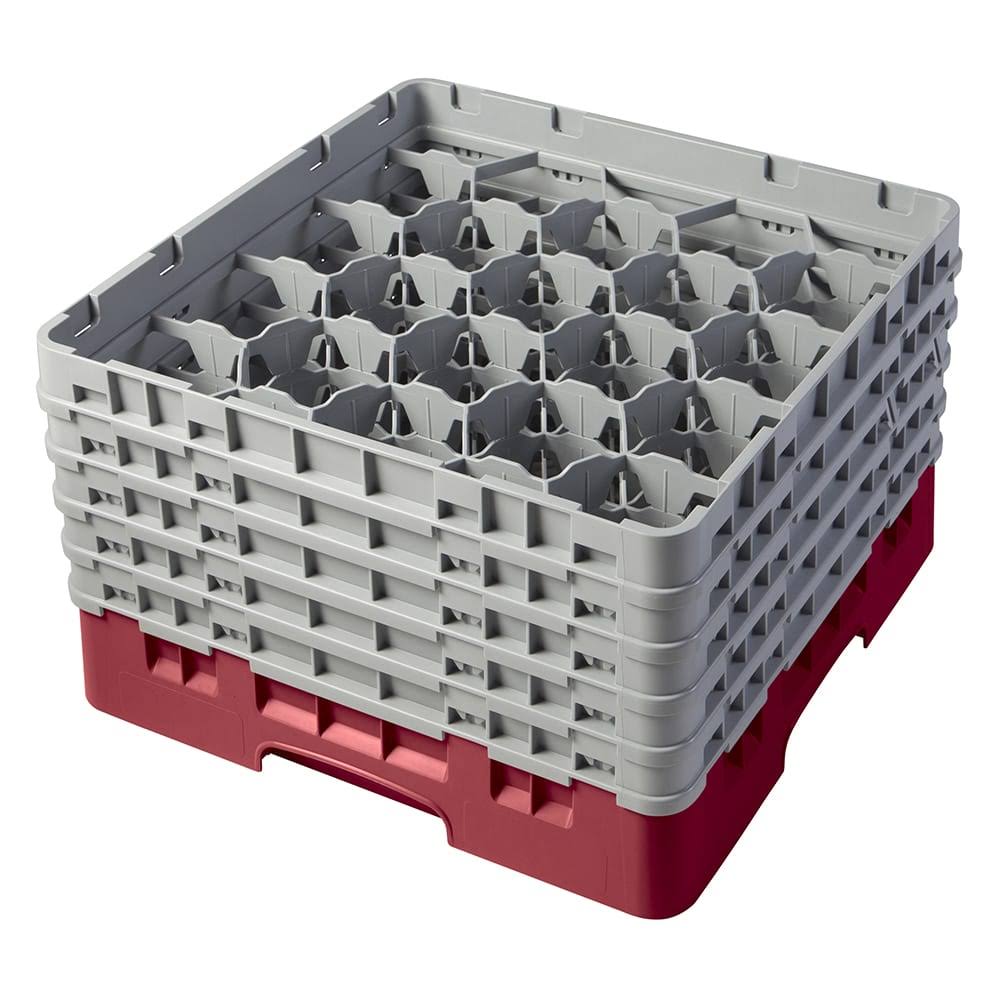 Full-Size Glass Rack with 20 Compartments and 5 Extenders Z669