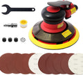6-inch Air Random Orbital Sander, Pneumatic Sander with 10pcs Sandpapers, Pack of 2 O3783